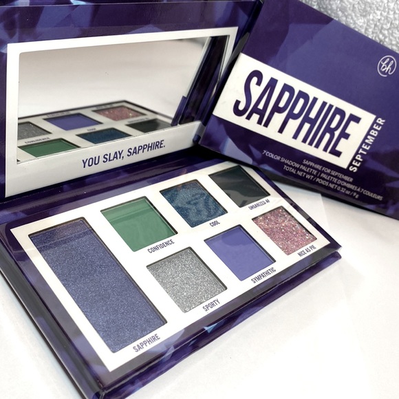 NWT SAPPHIRE SEPTEMBER BH COSMETICS EYESHADOW PALETTE UNTOUCHED SEALED EXCELLENT - Picture 1 of 5